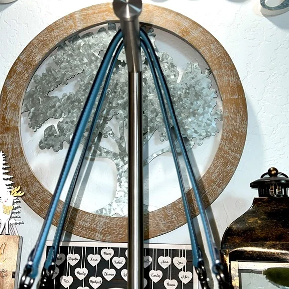 COACH#58840 BLUE TEA ROSE APPLIQUE ROGUE SATCHEL - Picture 10 of 17